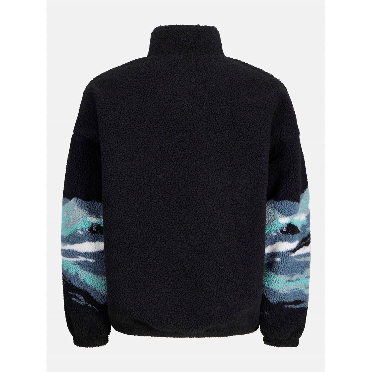 Jack and Jones Mens Bear Mountain Teddy Half Zip Top