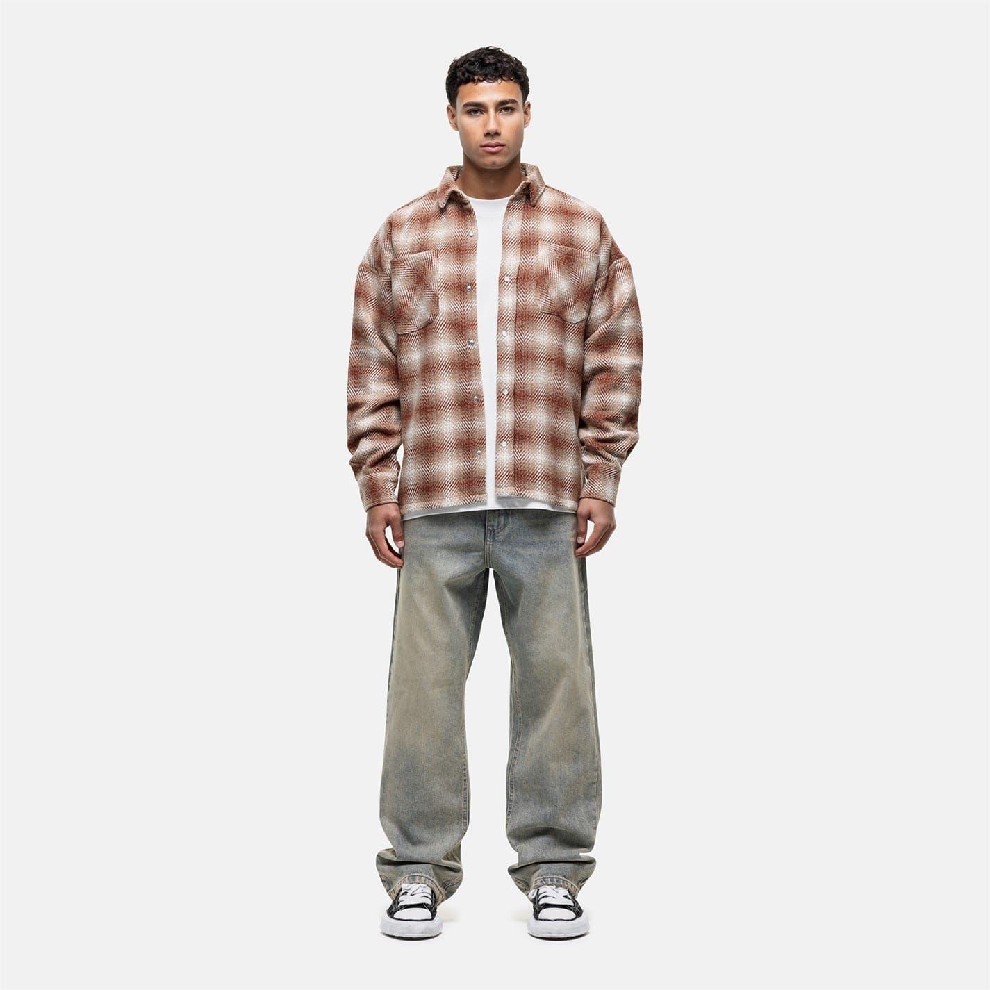 Good For Nothing Check Heavy Overshirt