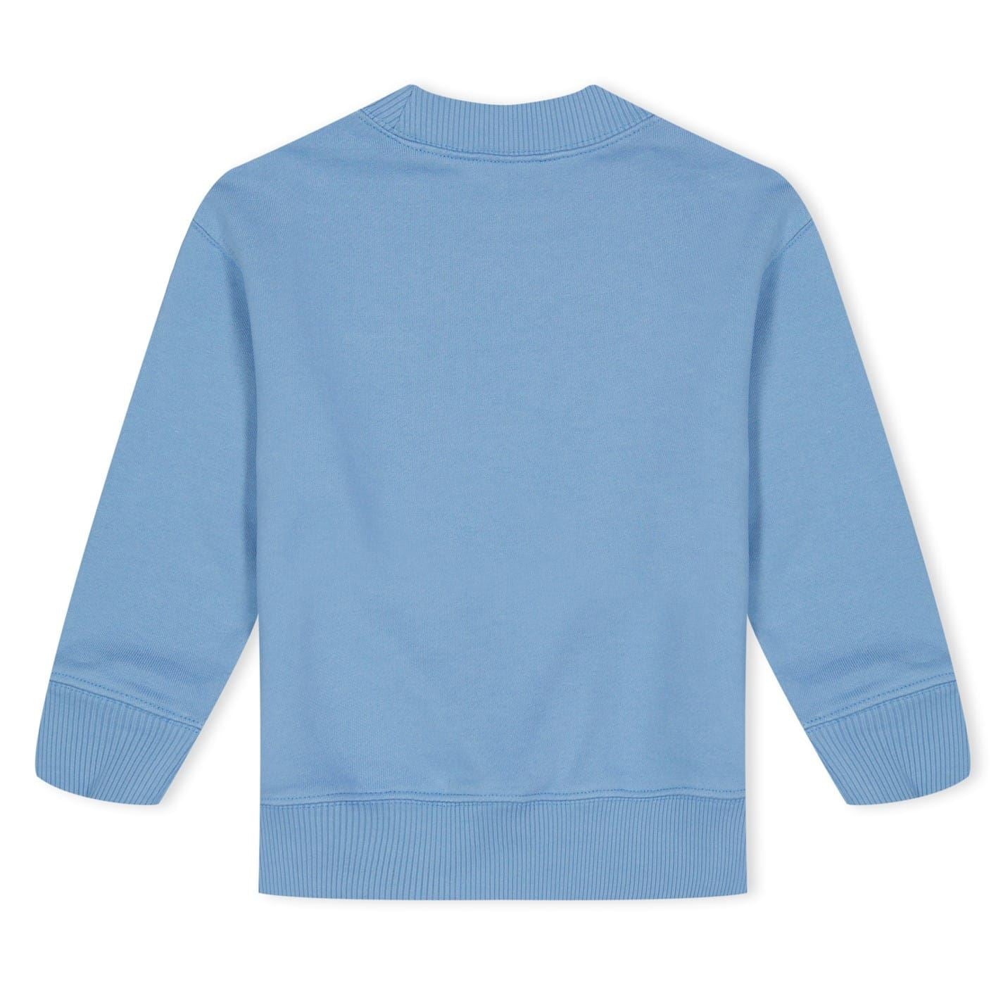 Palm Angels Bear Print Logo Crew Sweatshirt Boys