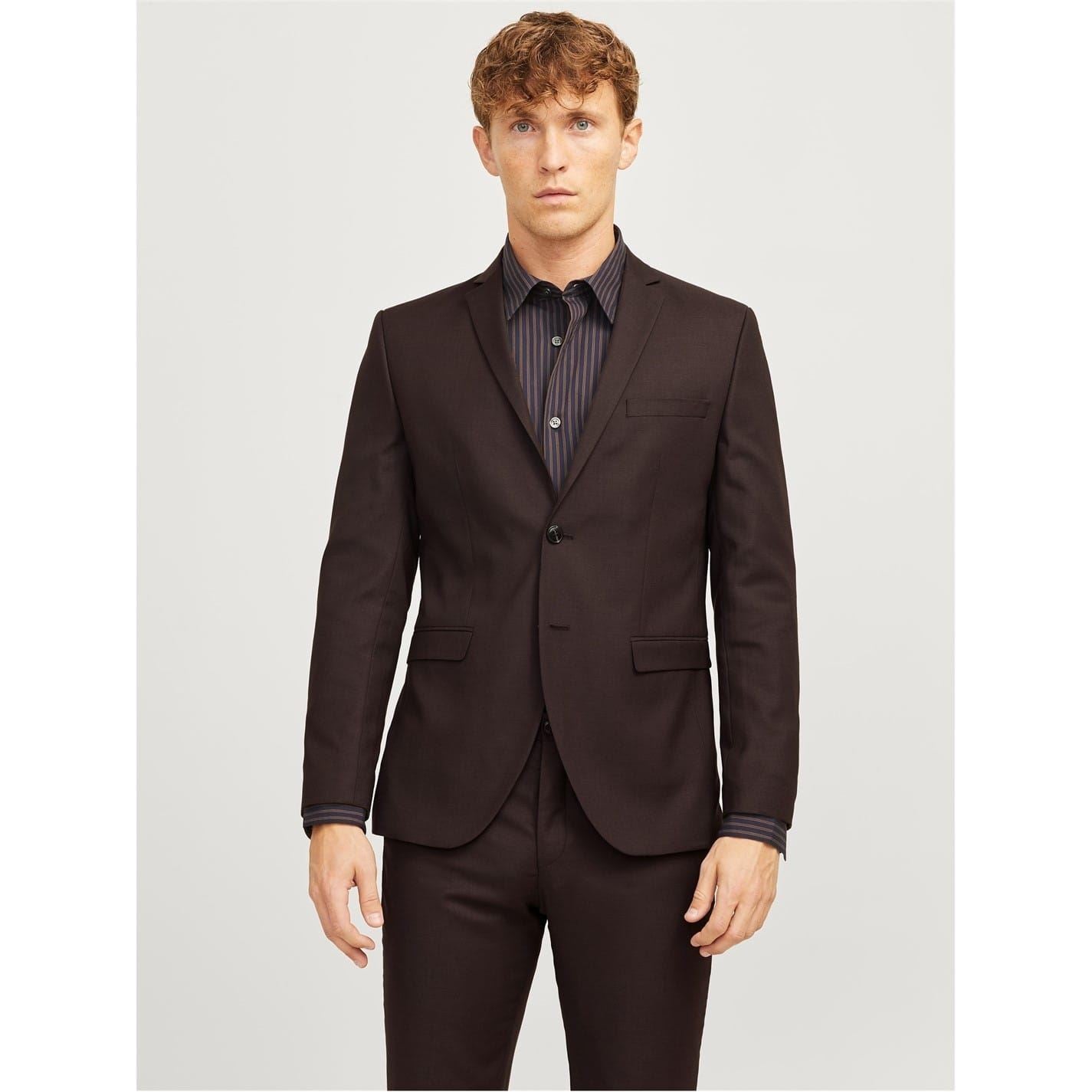 Jack and Jones Solaris Solid Patterned Blazer