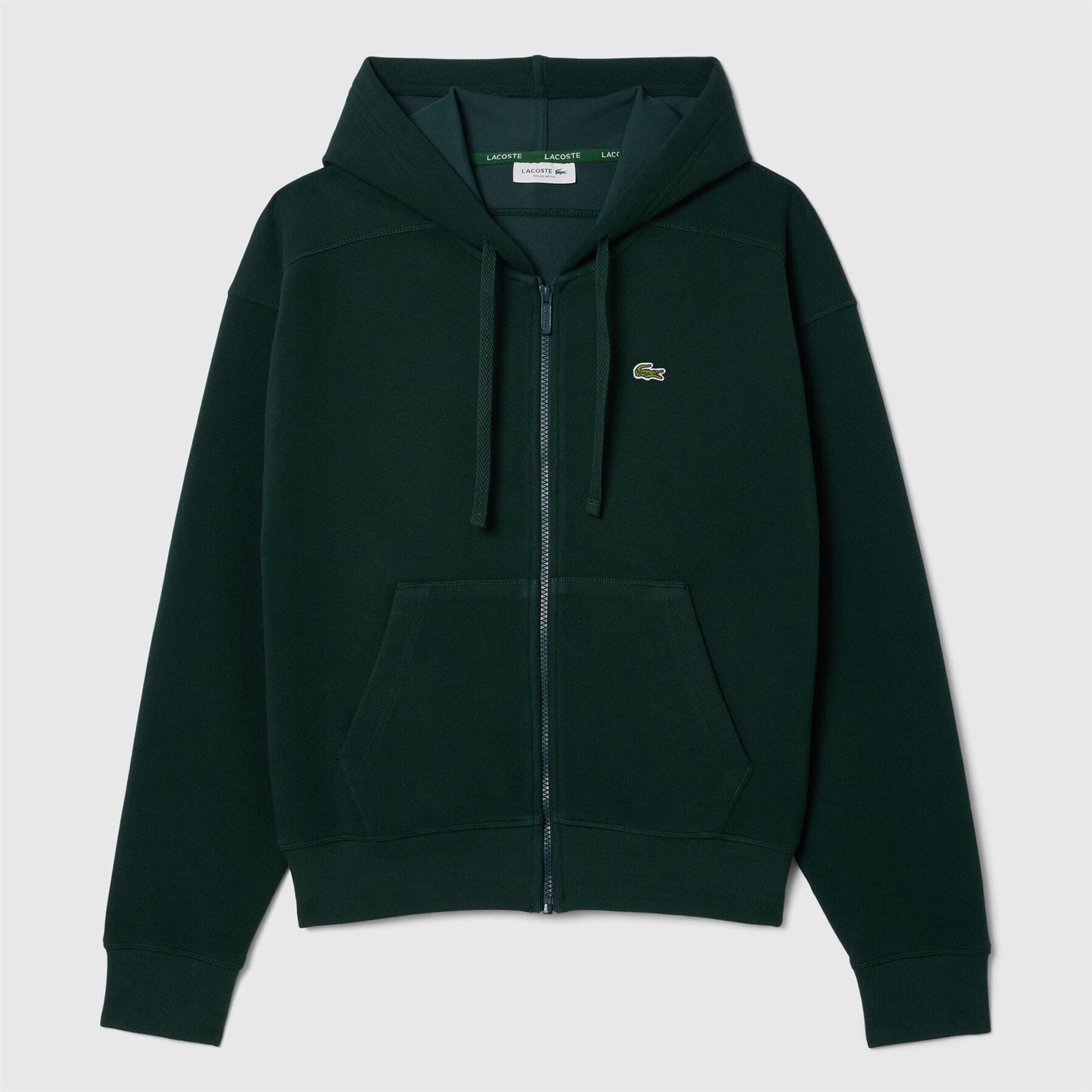Lacoste Zip-Up Pique Hoodie
