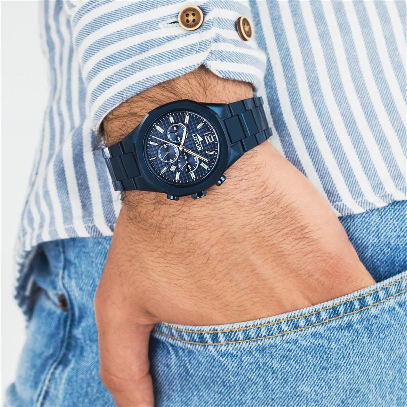 Lotus Steel Analogue Bracelet Strap Watch