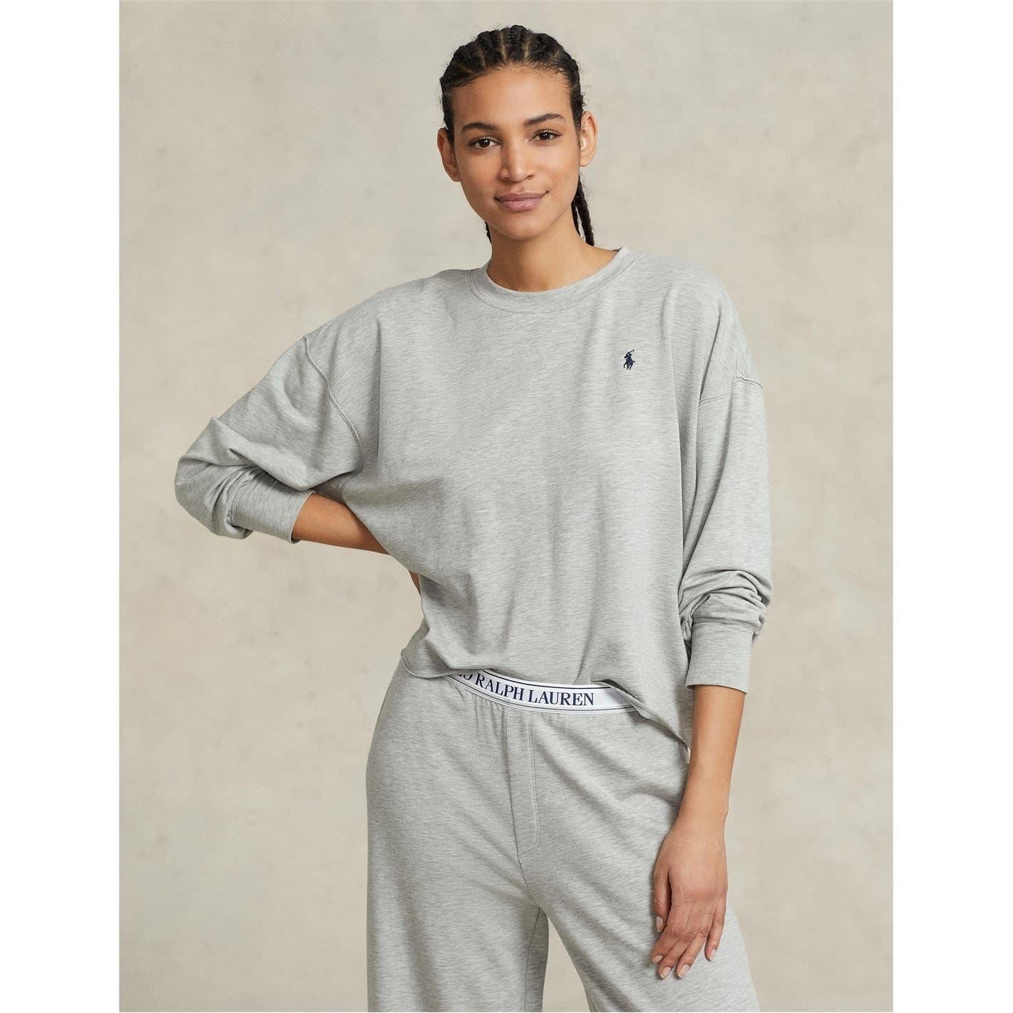 Ralph Lauren Terry Crew Neck 2 Piece Pyjama Set