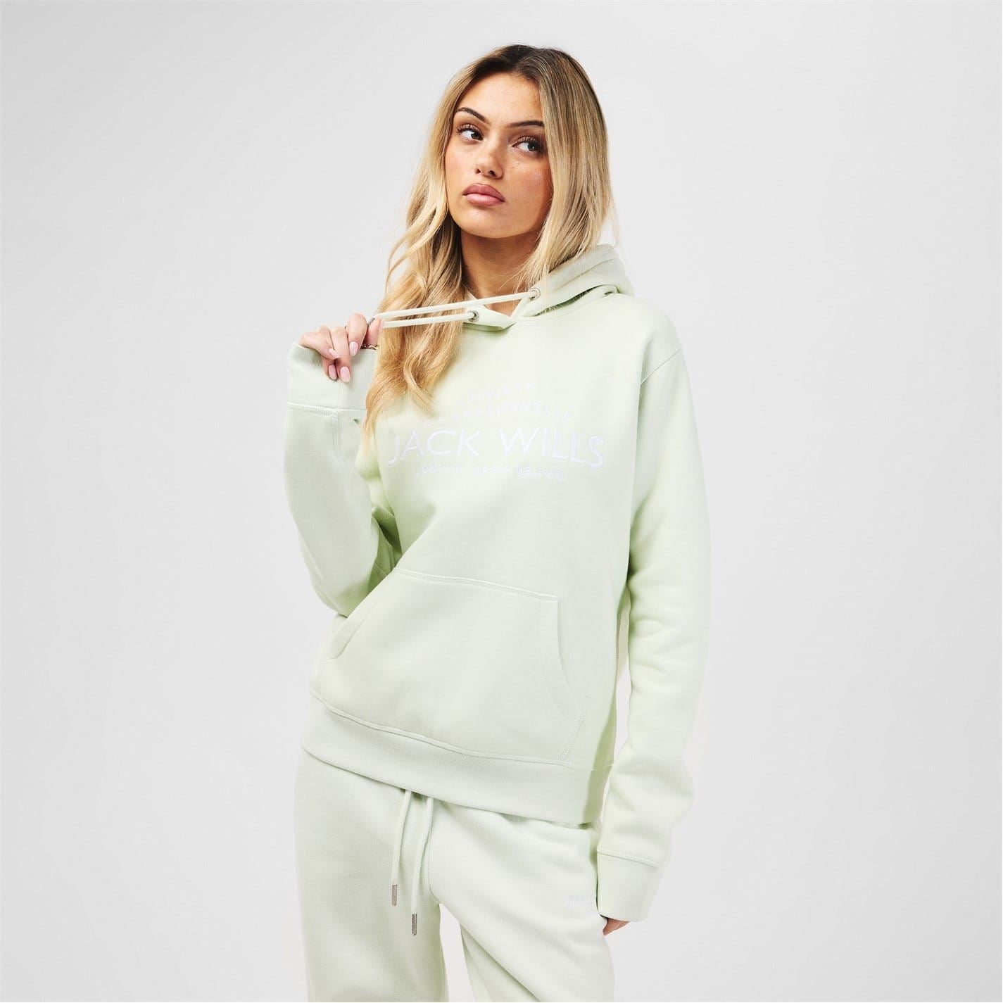 Jack Wills Hunston Graphic Logo Hoodie