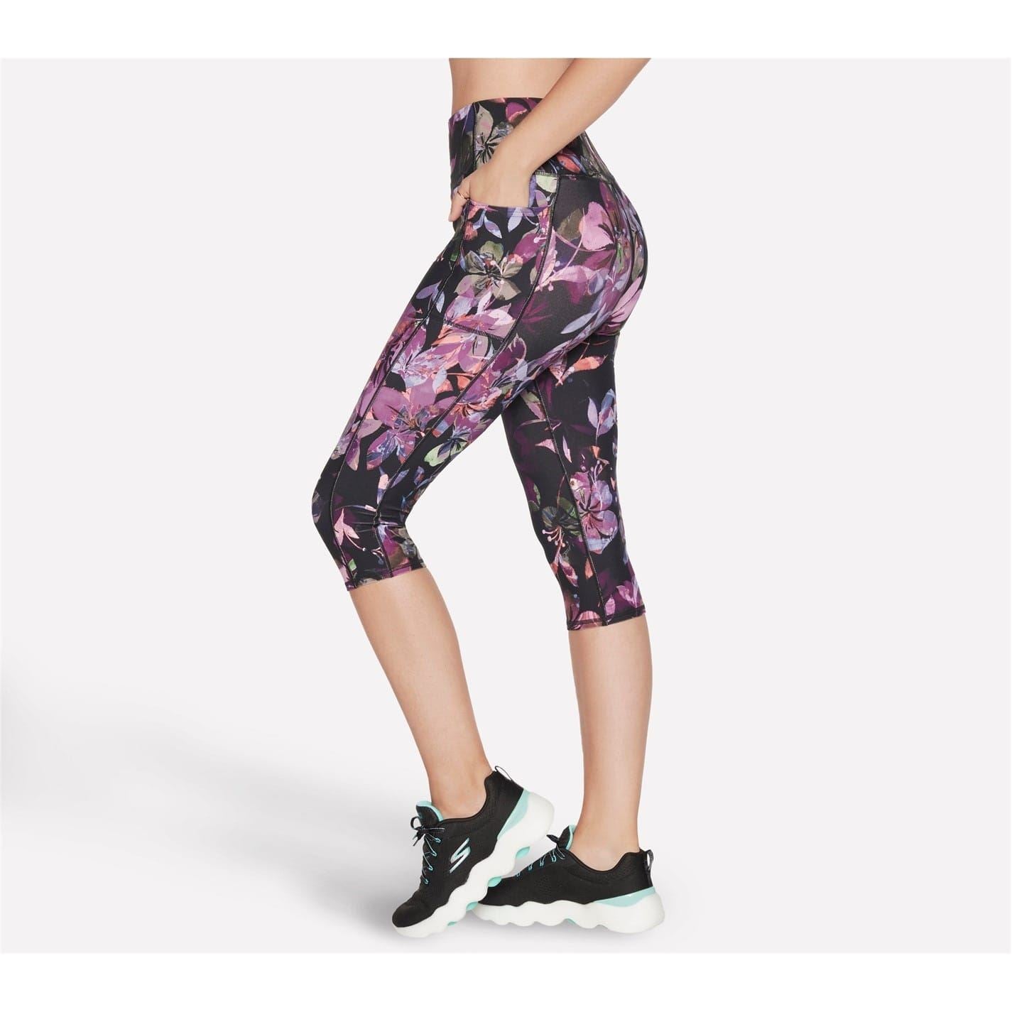 Skechers Goflex Ultraviolet Floral Capri Leggings