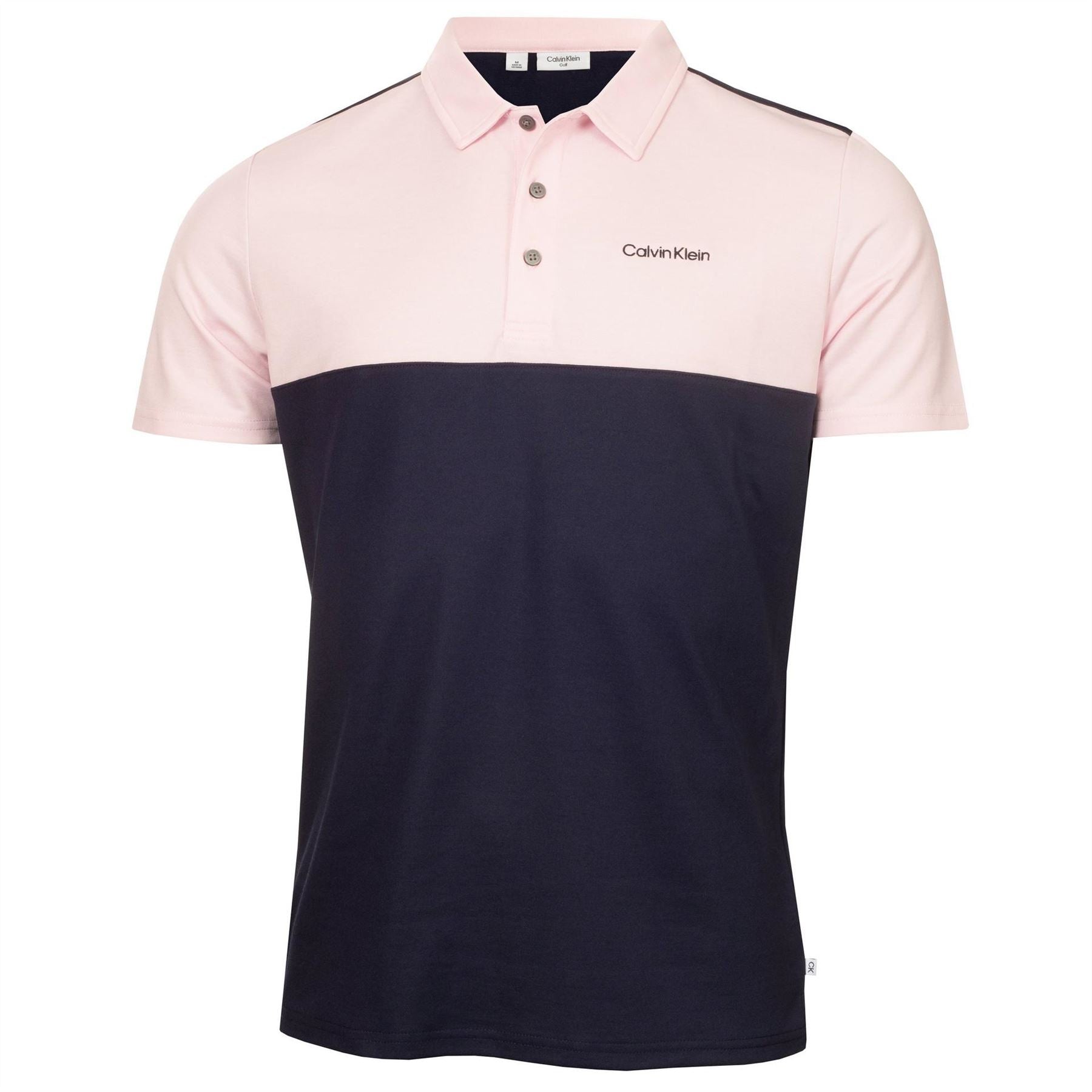 Calvin Klein Golf Embroidered Collared Neck Short Sleeve Polo Shirt