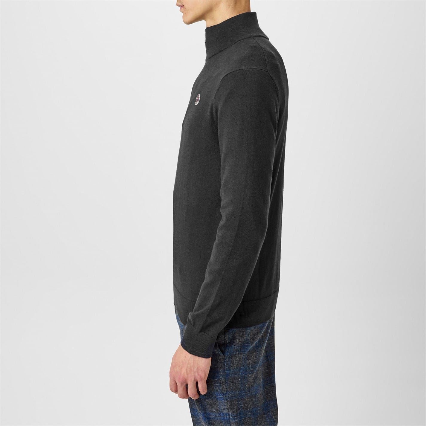 PS Paul Smith Logo Quarter Zip Sweater