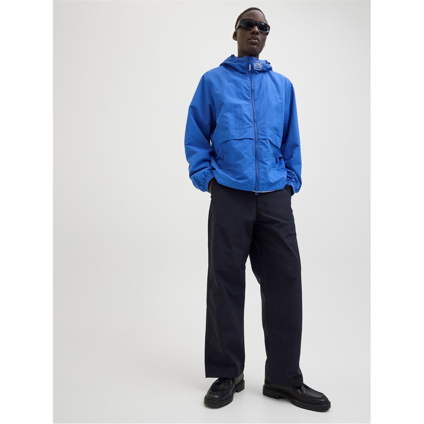 Jack and Jones Owen Solid Patterned Wide Leg Chinos