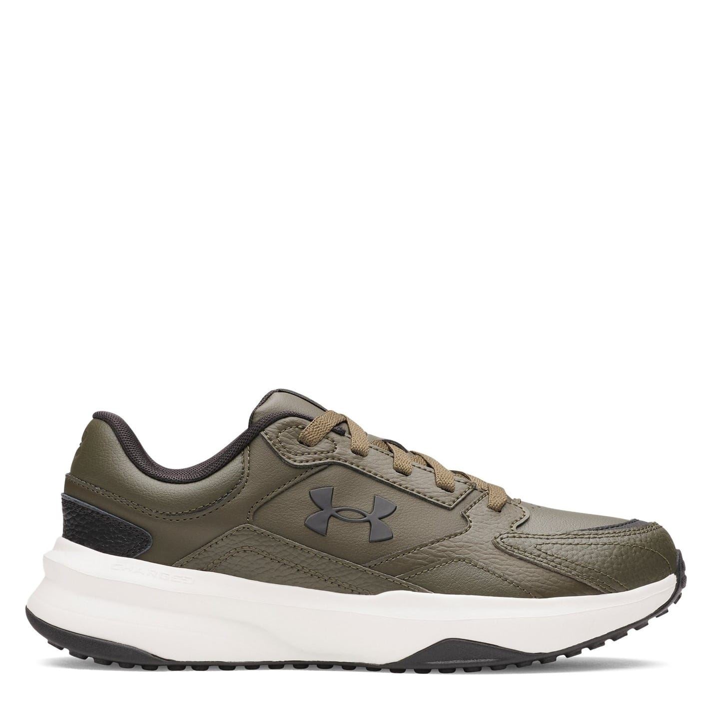 Under Armour Edge Leather Low Top Lace-Up Sneakers