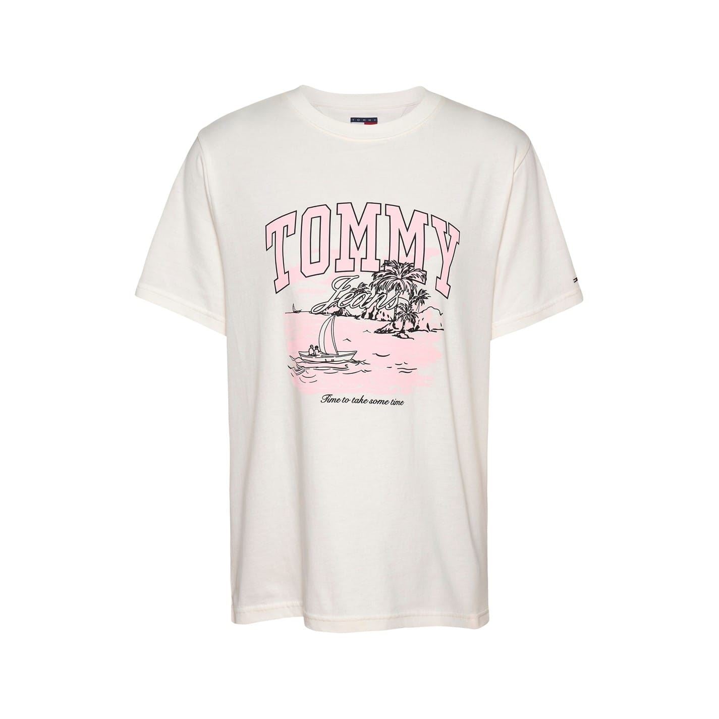 Tommy Jeans Tonal Tropics Regular Fit Short Sleeve T-Shirt