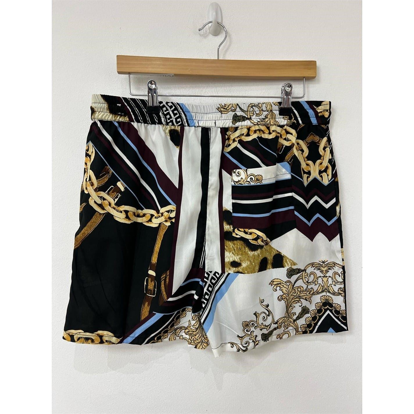 Another Influence Zebra Patterned Bermuda Shorts