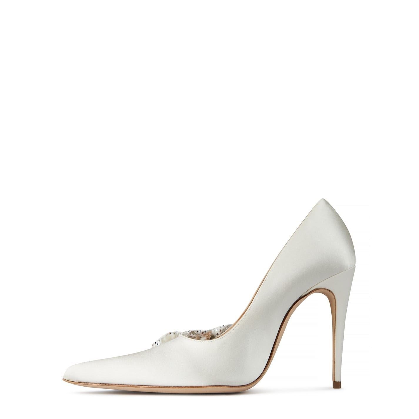 Magda Butrym Satin Crystal Heels