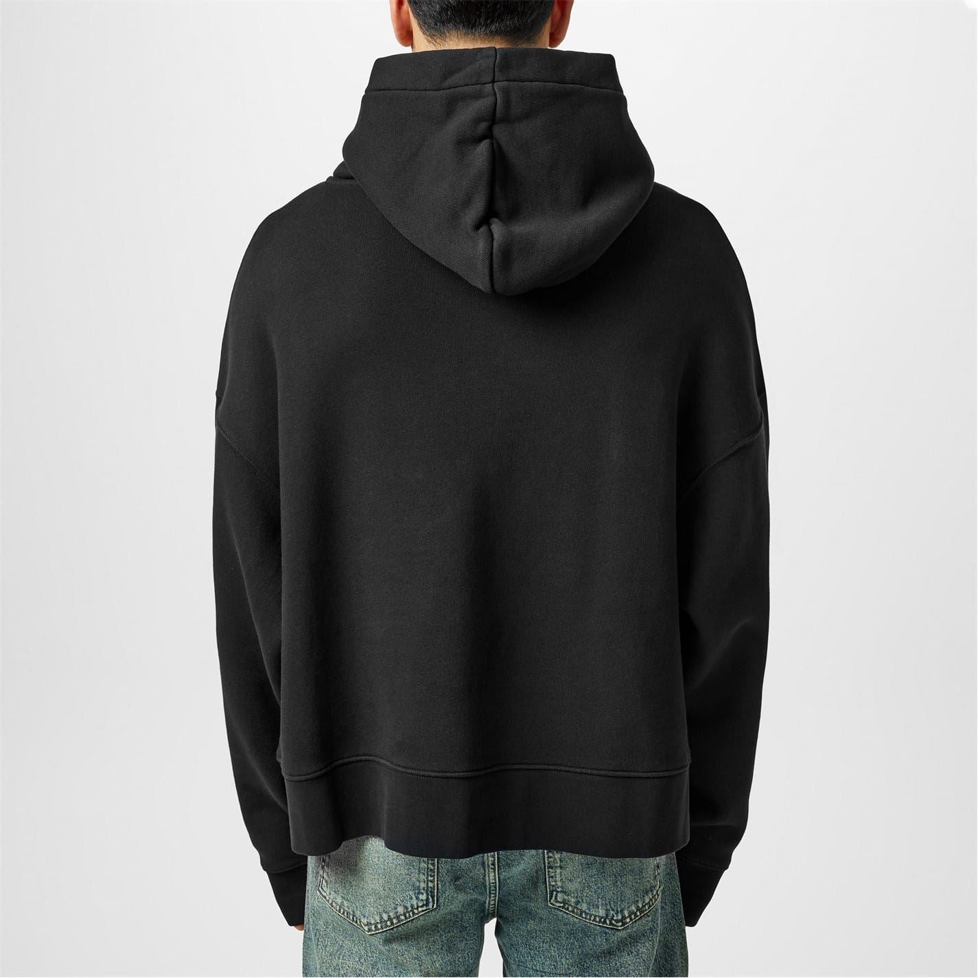 Palm Angels College Hooded Relaxed Fit Sweatshirt