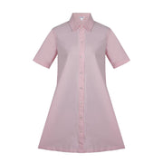Miso Oxford Collared Neck Mini Dress