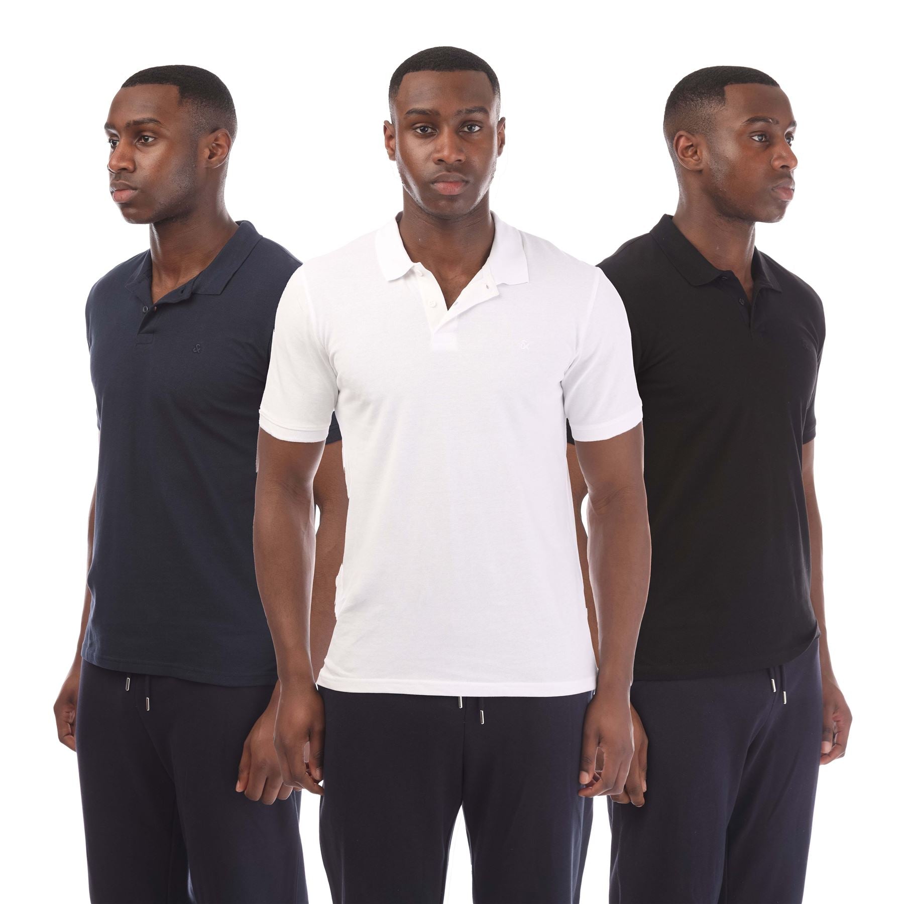 Jack and Jones 3 Pack of Basic Polo Shirts