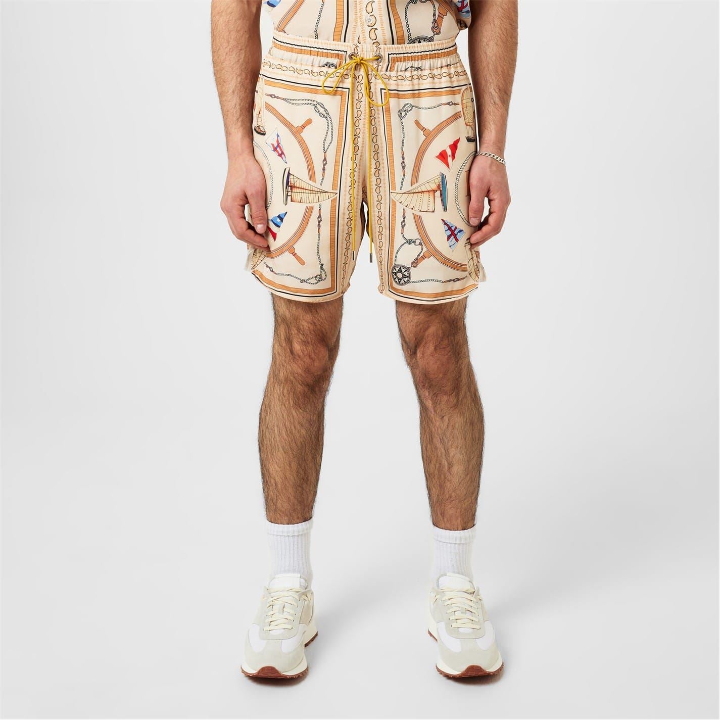 Rhude Nautical Silk Shorts