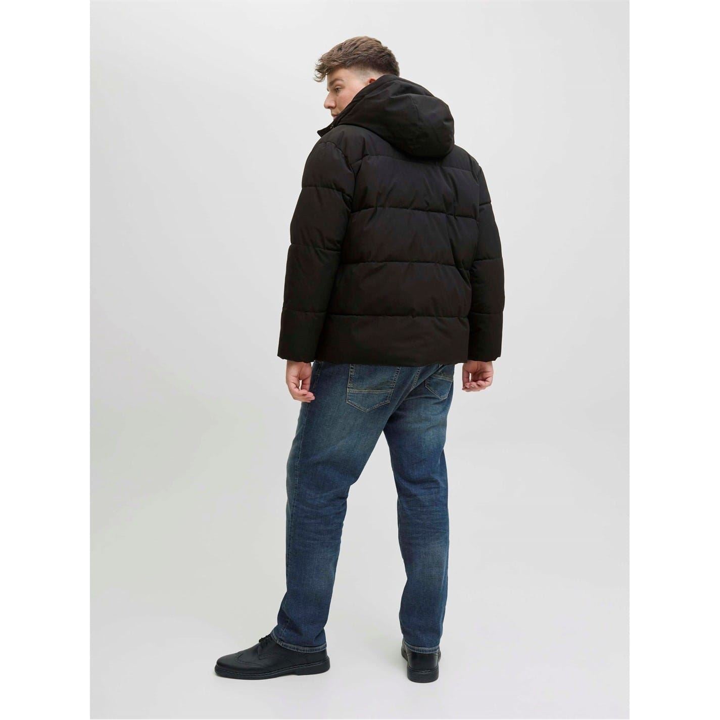 Jack and Jones Solid Patterned Global Puffer Jacket