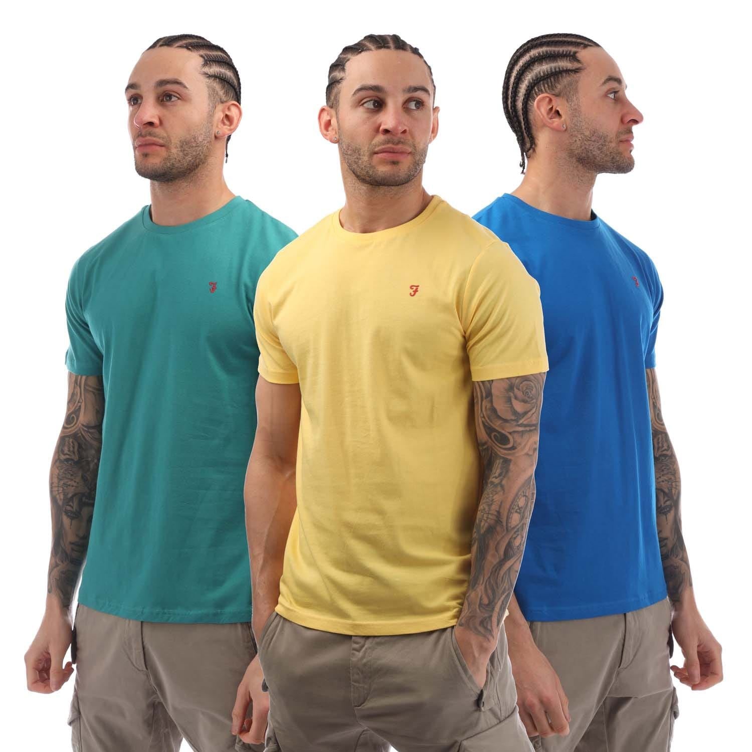 Farah Mens Jeston 3 Pack T-Shirts