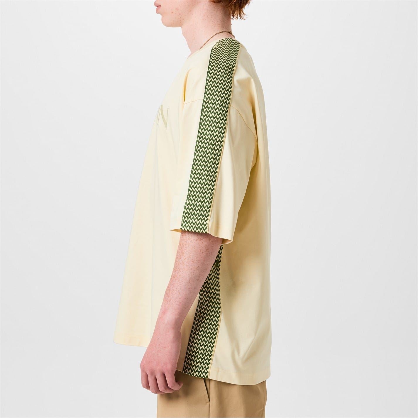 Lanvin Embroidered Curb Trimmed T-Shirt