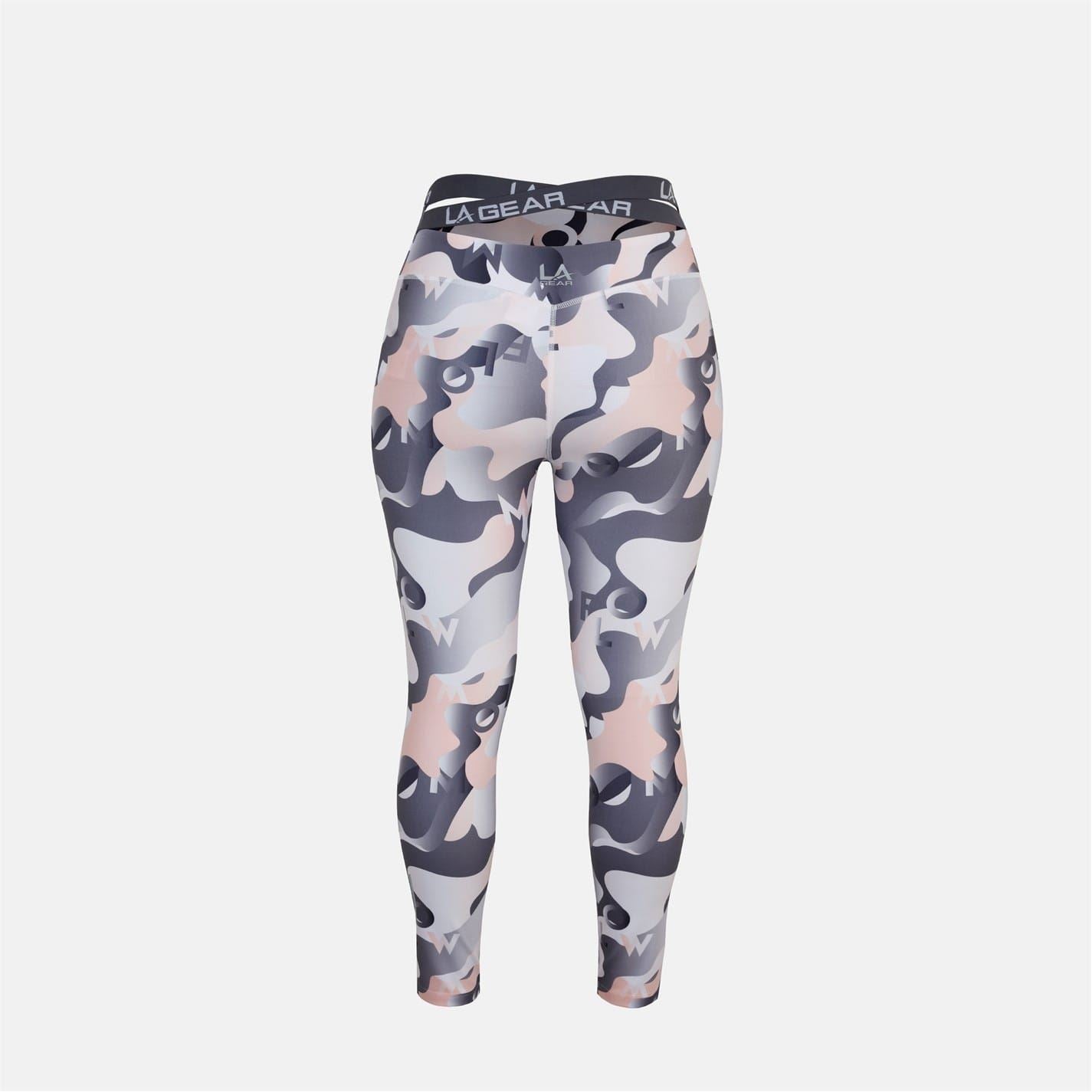 LA Gear Skinny Fit Camo Patterned Leggings