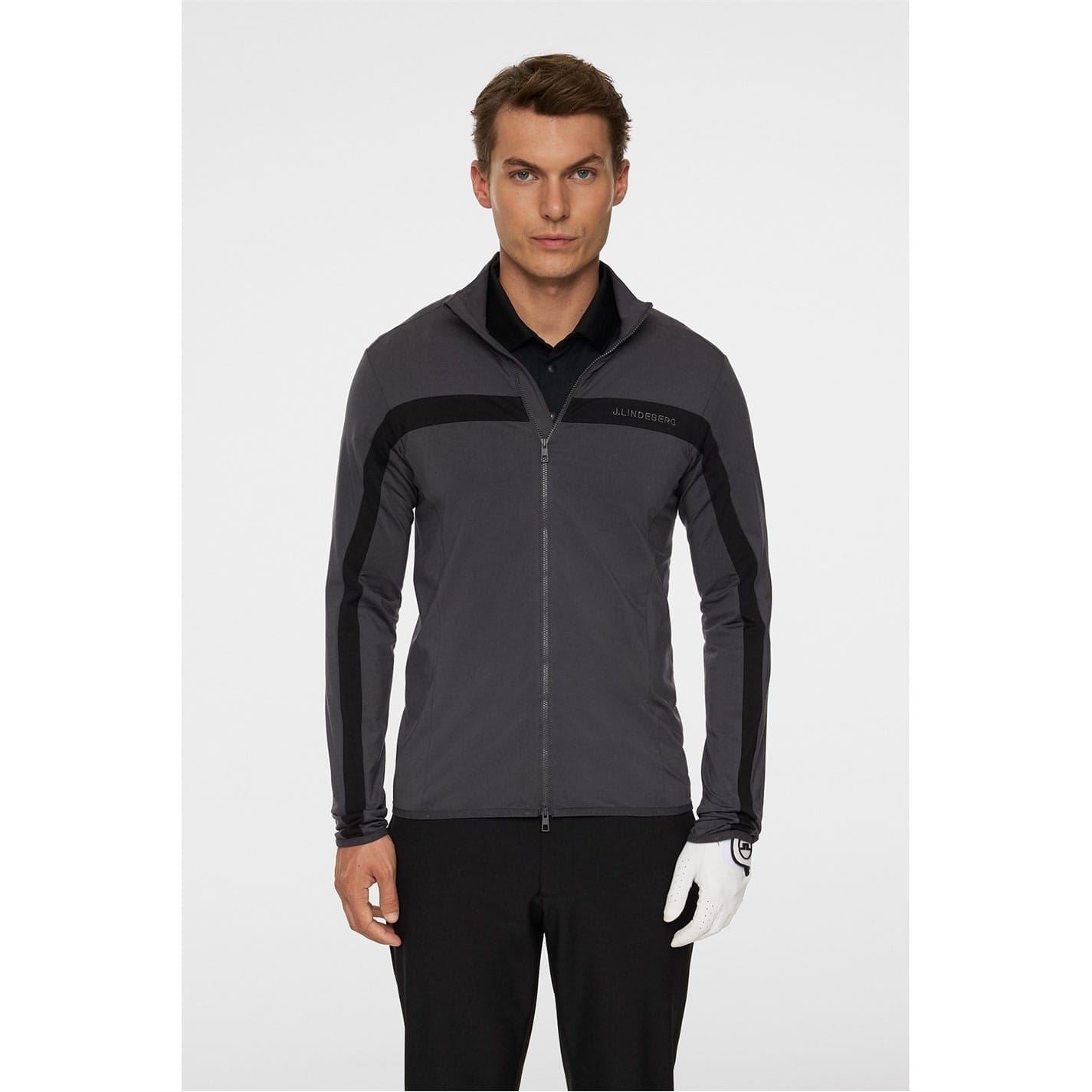 J Lindeberg Golf Jarvis Zipped Pocket Printed Logo Track Jacket
