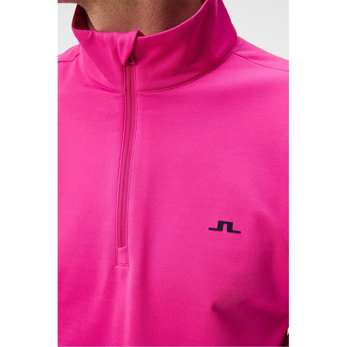 J Lindeberg Mock Neck Half-Zip Regular Fit Pull Over