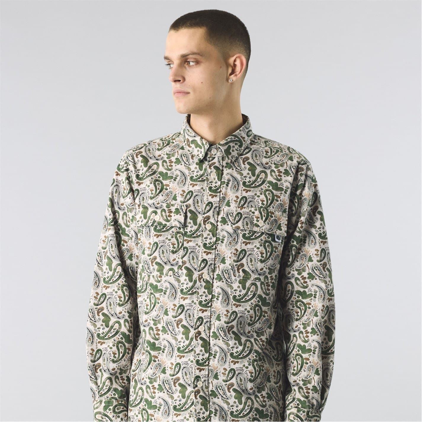Pretty Green Regular Fit Long Sleeve Shirt