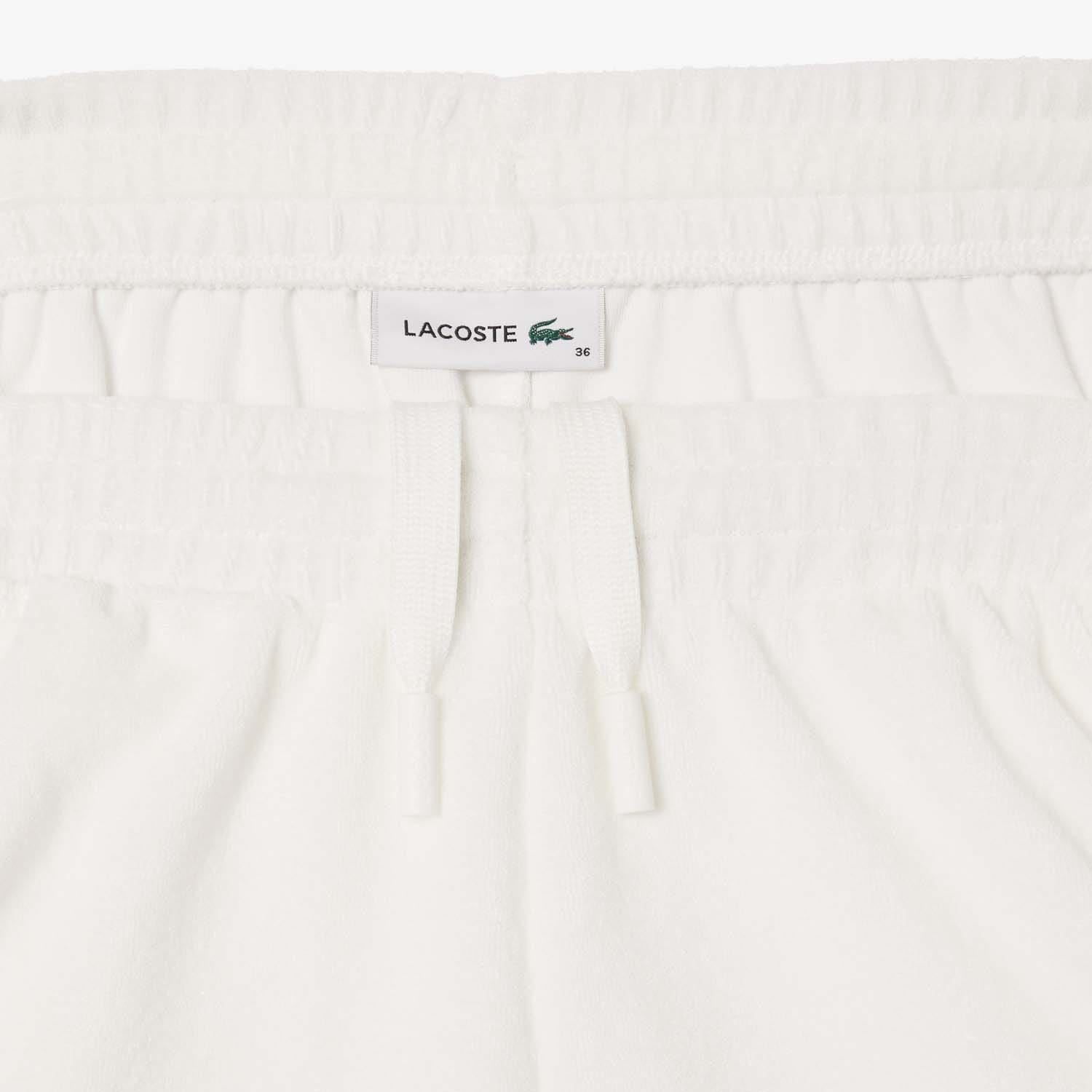 Lacoste Cotton Terry Contrast Accent Shorts