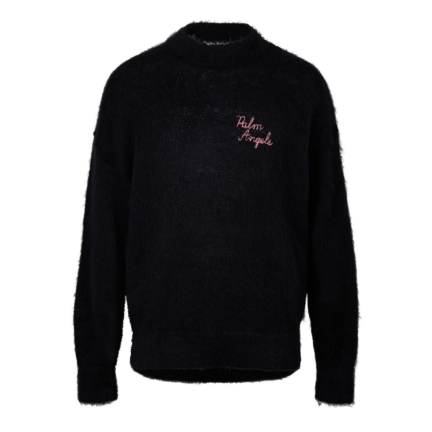 Palm Angels Relaxed Fit Crew Neck Sweater