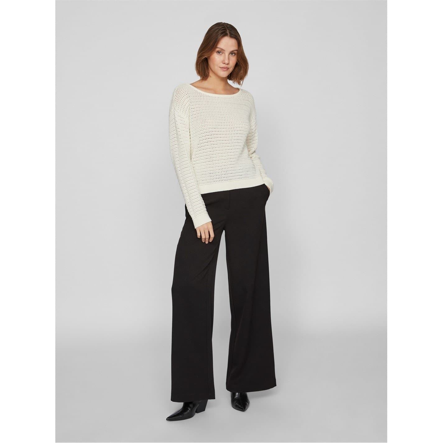 Vila Bell Scoop Neck Relaxed Fit Sweater