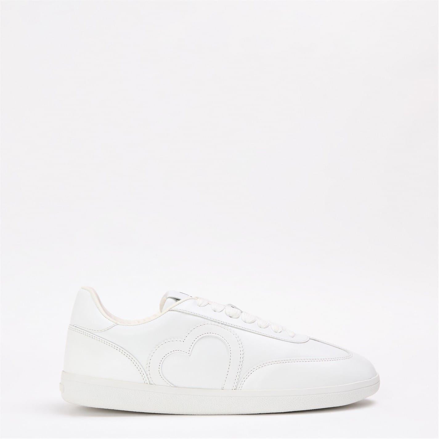 Love Moschino Cloud Love Lace Up Low Top Sneakers