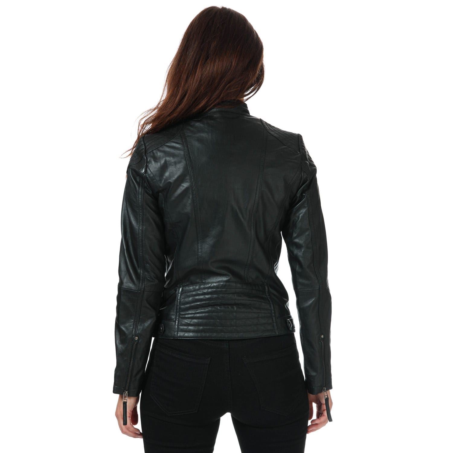 Elle Womens Annette Leather Jacket