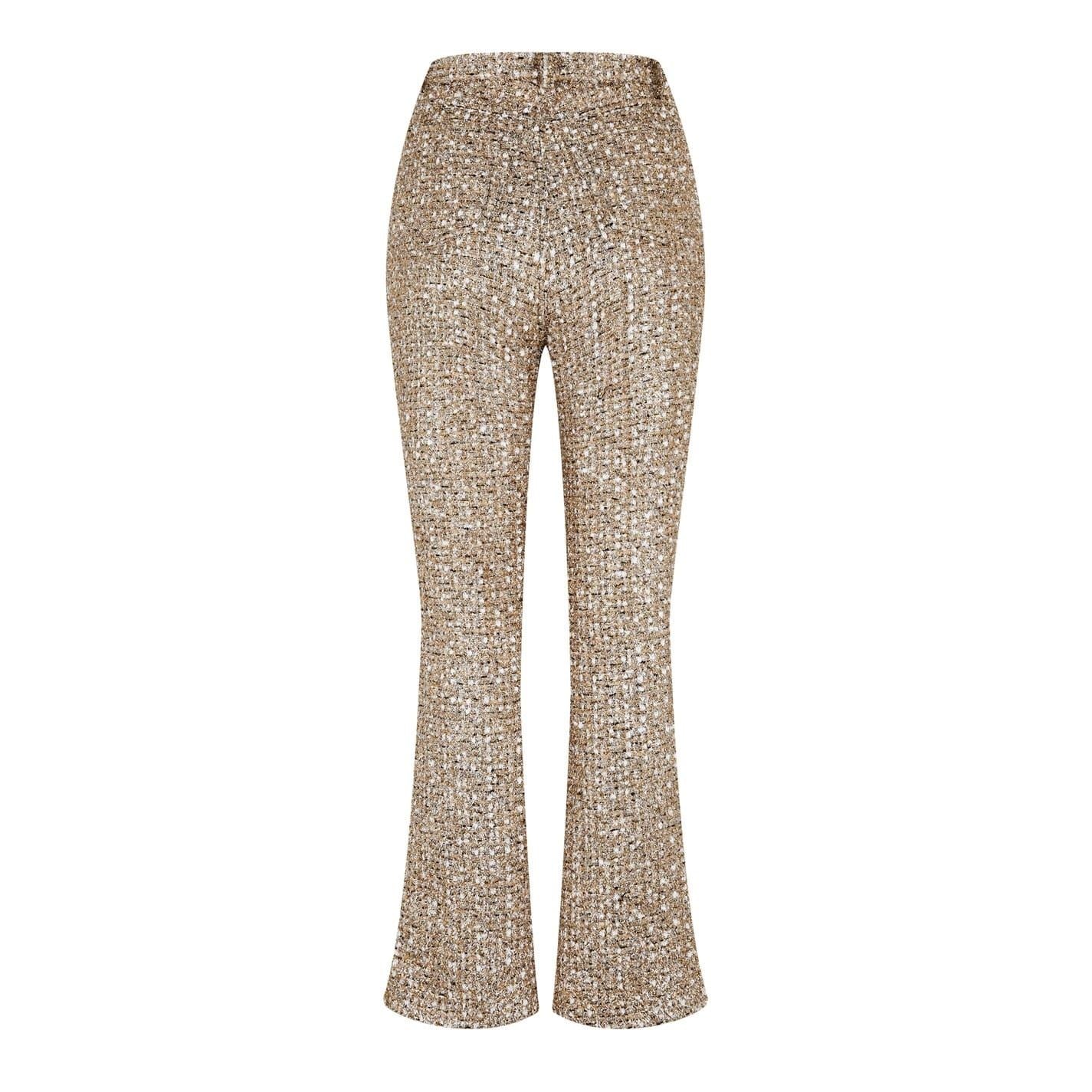 Giambattista Valli Boucle Textured Flared Coord Pants