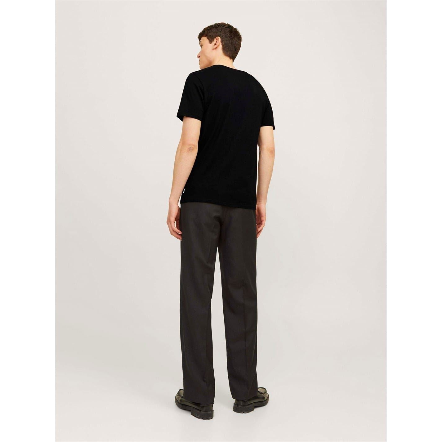 Jack and Jones V-Neck Short Sleeve Regular Fit T-Shirt 2 Pack