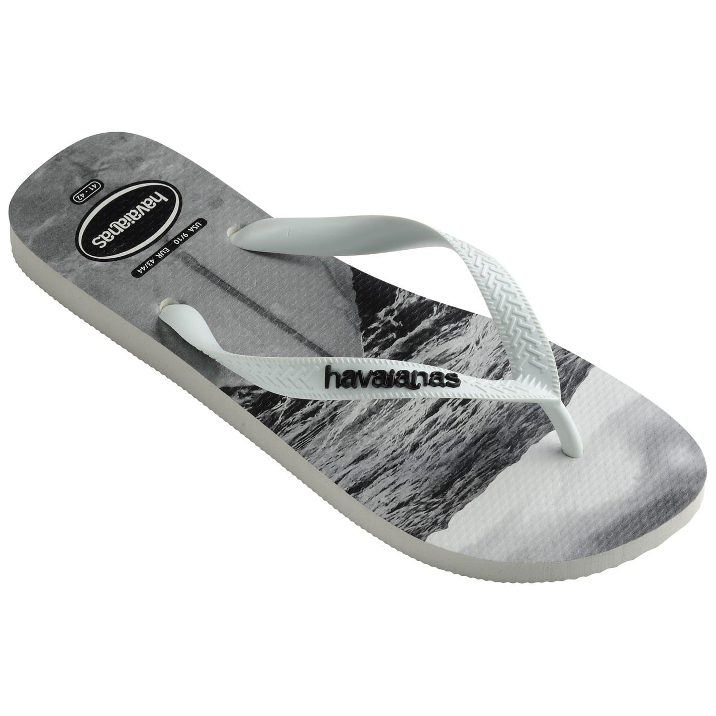 Havaianas Womens Hav. Hype White White Black Black 3 Flip Flops