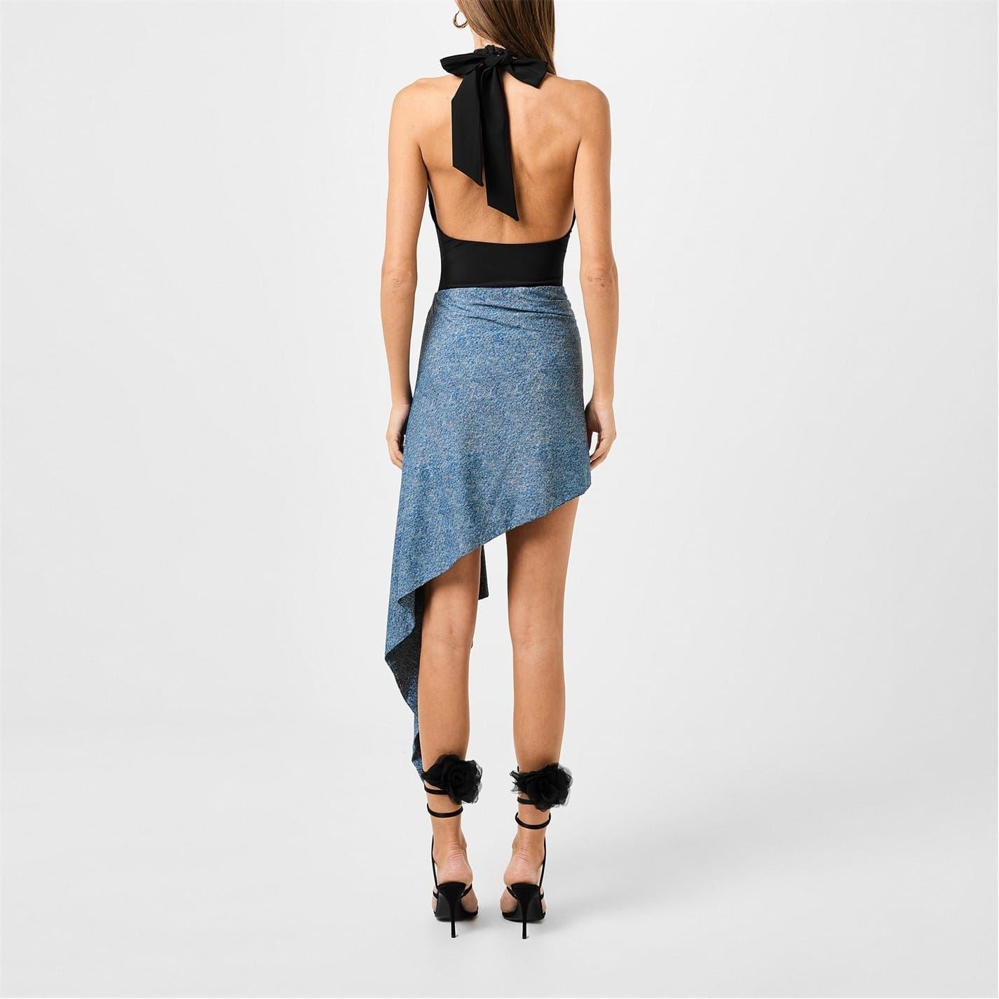 Magda Butrym Asymmetrical Draped Swim Skirt