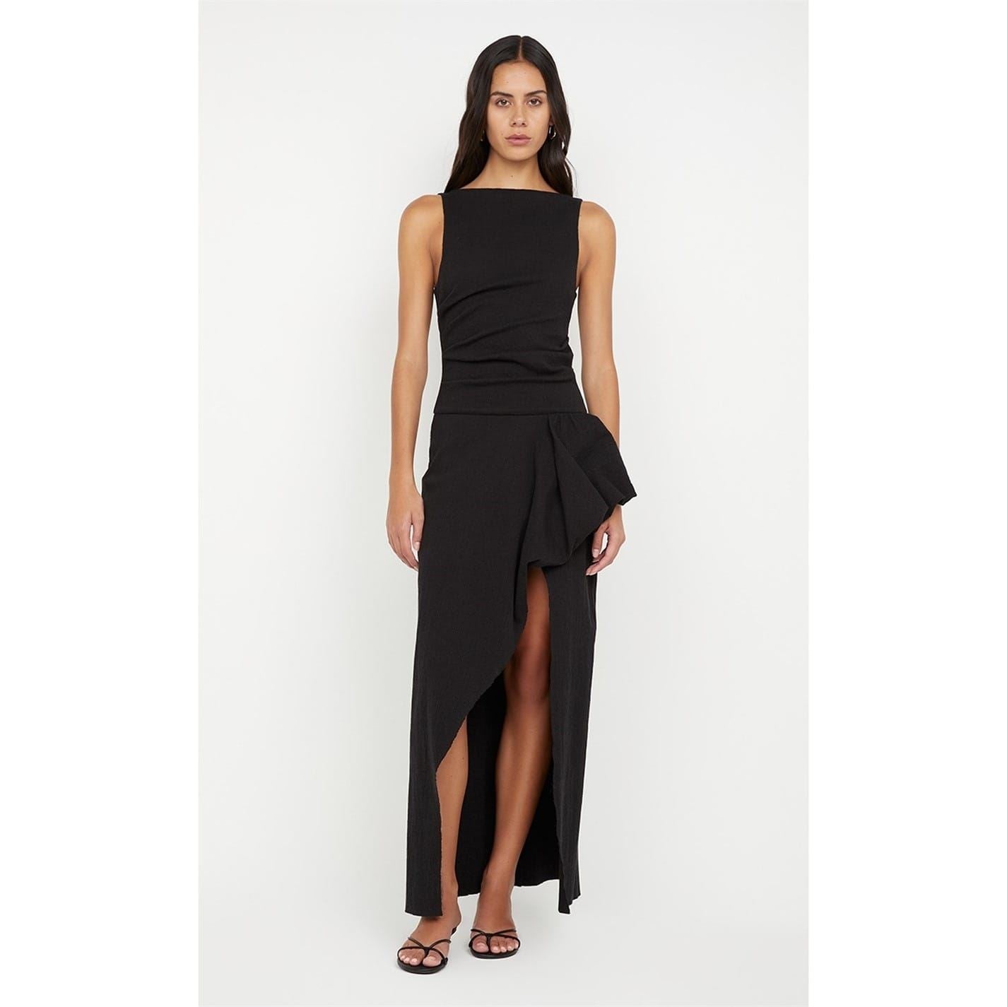 Bec and Bridge Rowena Asym Boat Neck Sleeveless Maxi Dress