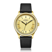 Rotary Dress Analogue Leather Strap Watch