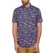 Original Penguin Regular Fit All Over Print Shirt