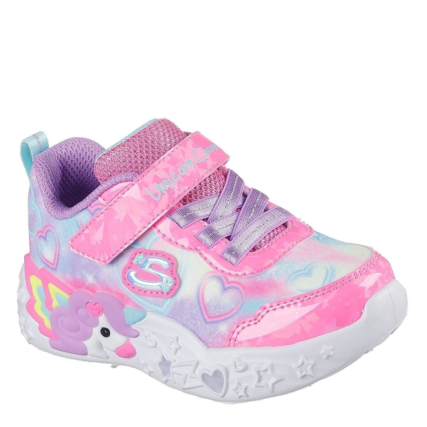 Skechers Unicorn Light Up Graphic Print Trainers