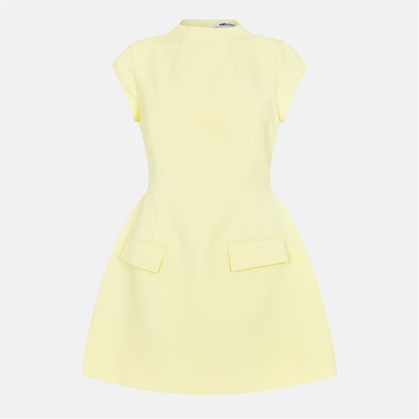 Odd Muse Cap Sleeve Mini Dress