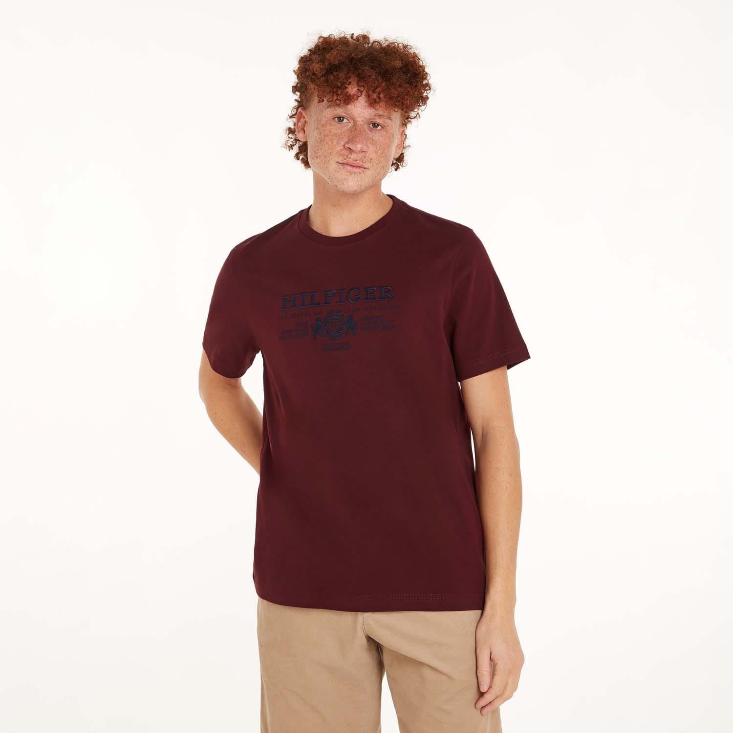 Tommy Hilfiger Crest Logo Embroidery T-Shirt