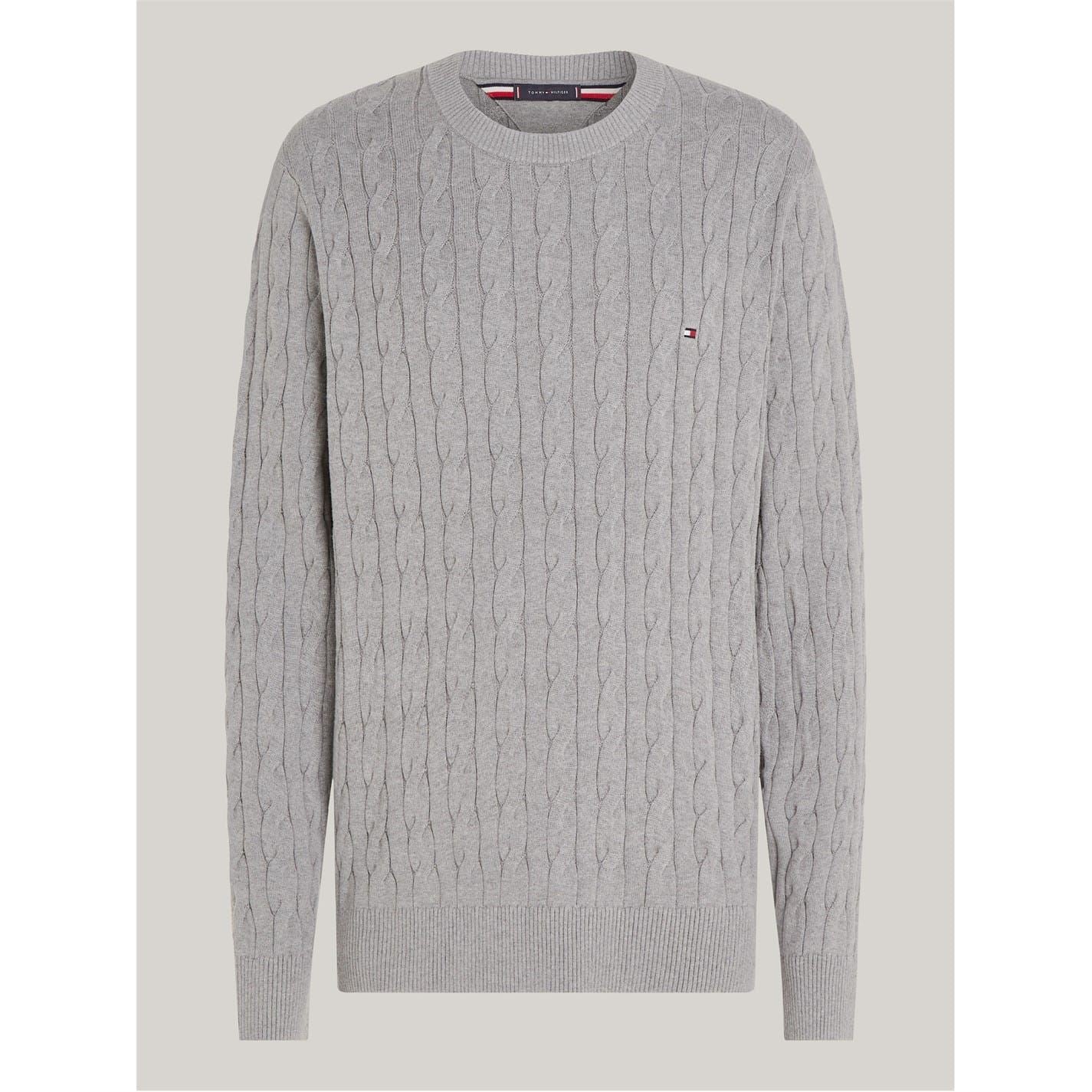 Tommy Hilfiger Cotton Cable Crew Neck