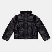 Polo Ralph Lauren Solid Patterned Snap Button Puffer Jacket