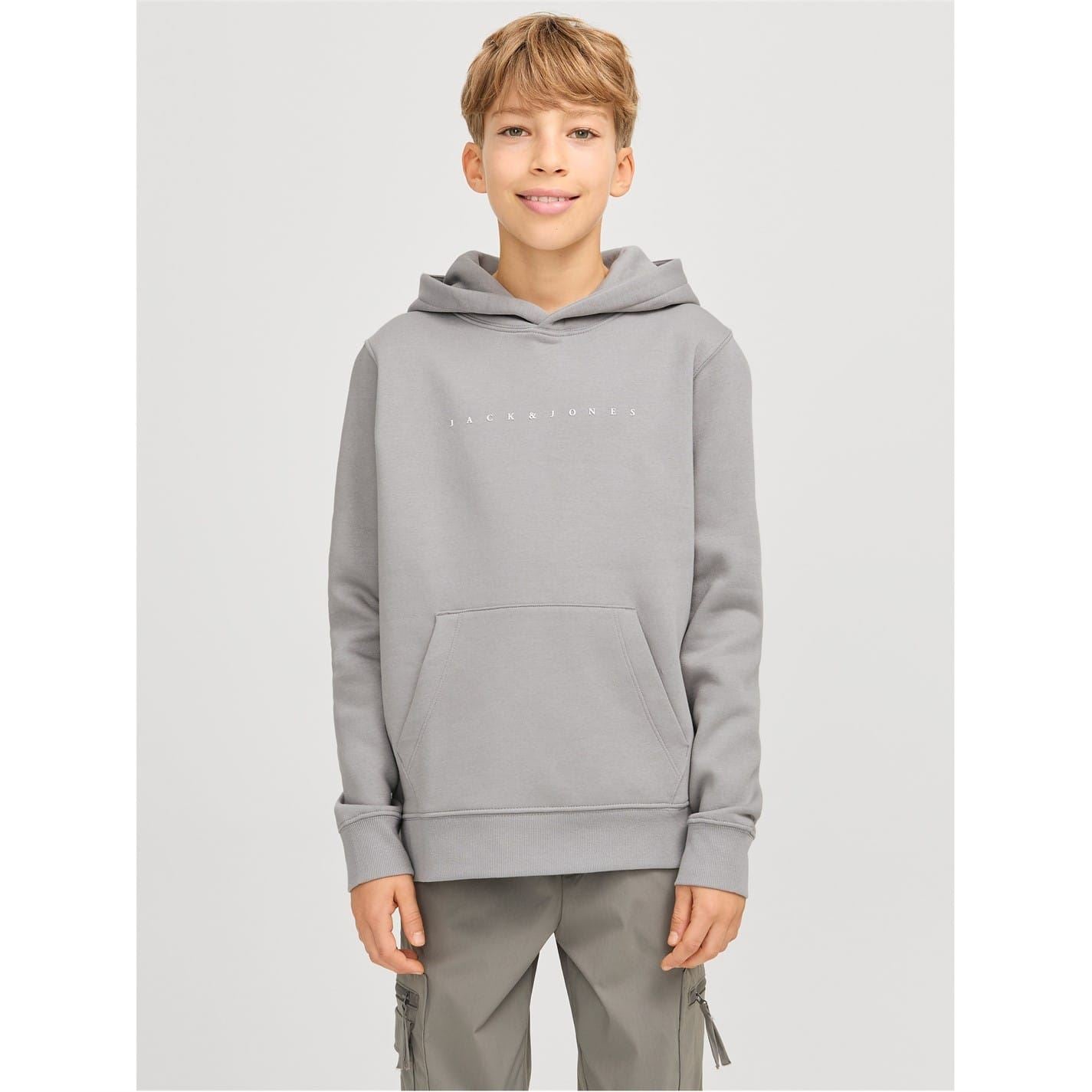 Jack and Jones Star Lettering Hooded Neck Sweatshirt