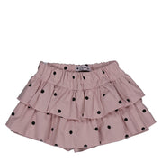 Phi Dot Frill Mini Ruffle Skirt