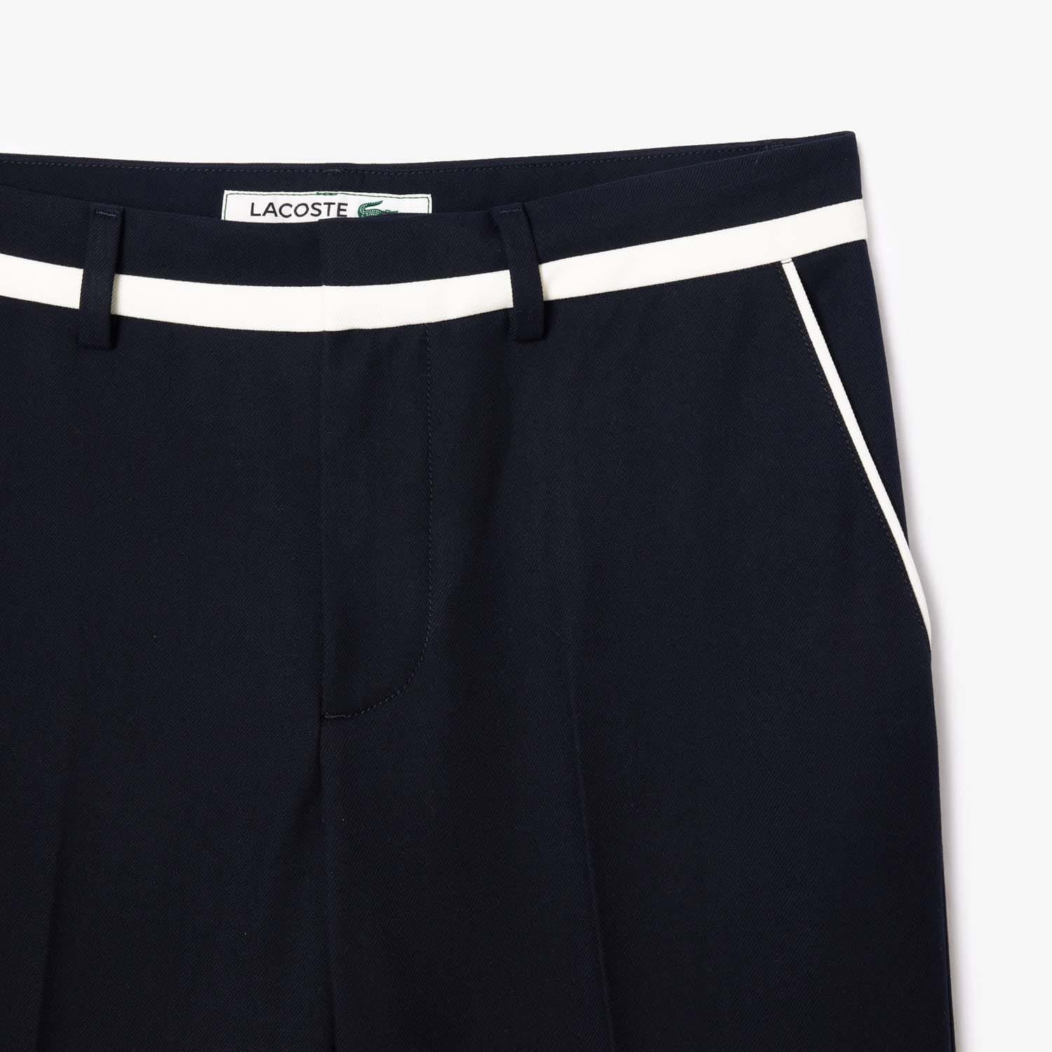 Lacoste Straight-Fit Badge Detail Suit Pants