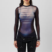 Jean Paul Gaultier Slim Fit Crew Neck Long Sleeve T-Shirt