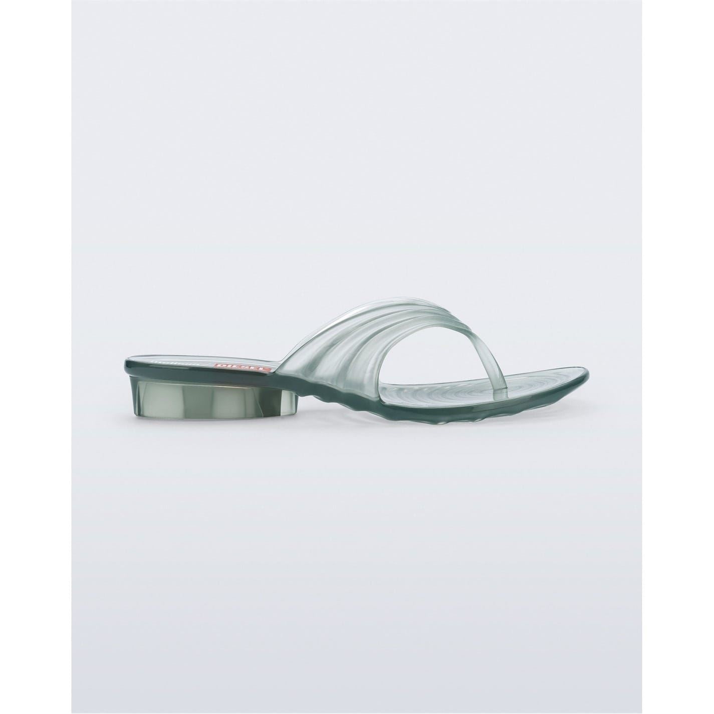 Melissa Diesel Flip Flops Thong Toe Flat Heel