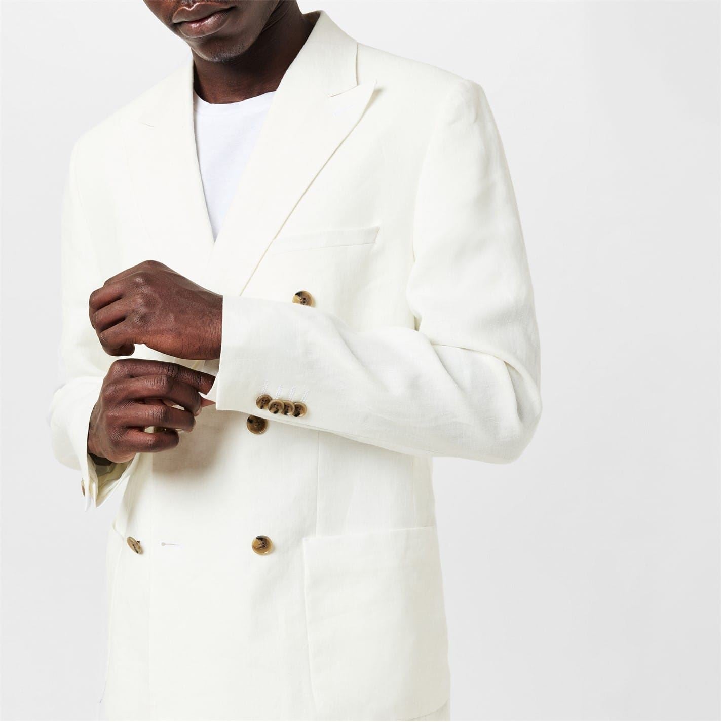 Without Prejudice Slim Fit Double Breasted Jacket